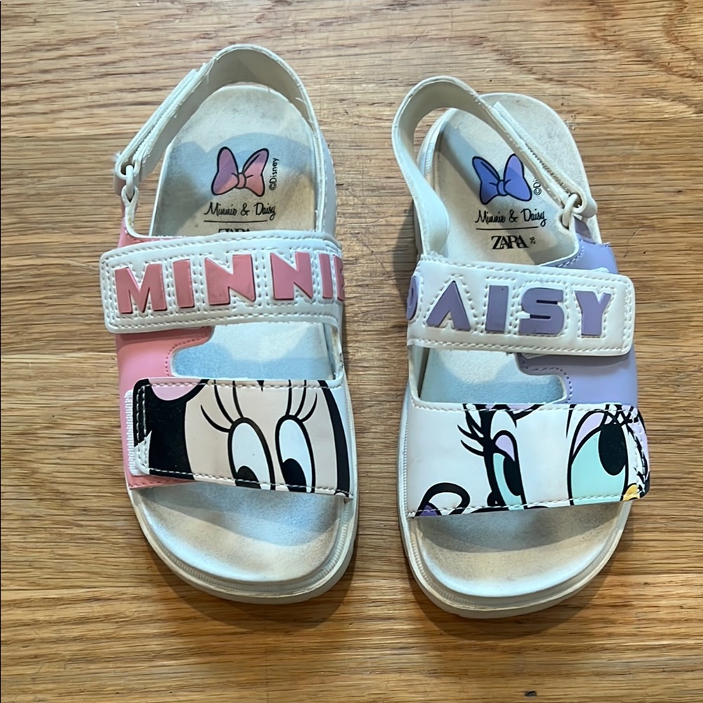 Zara Disney Kids Sandals - Pink and Purple Minnie and daisy